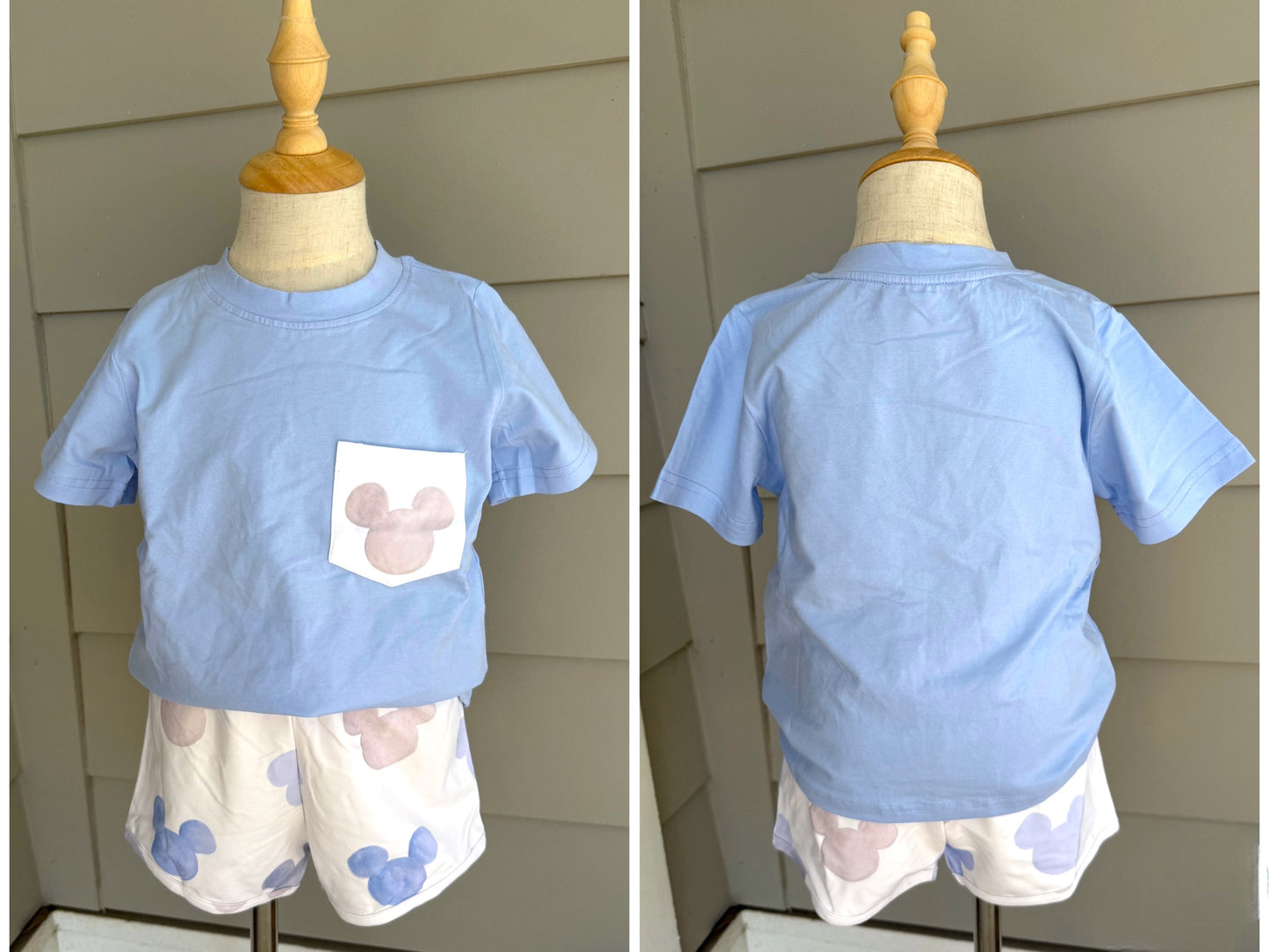 Ryder Short Set - Watercolor Mouse