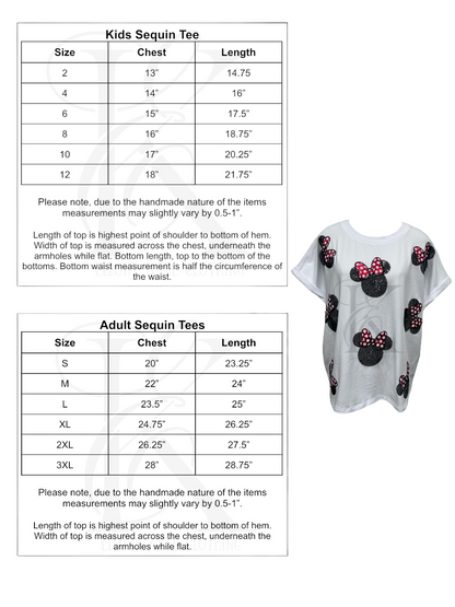 RTS - Bow Mouse & Sequins Tee - Womens