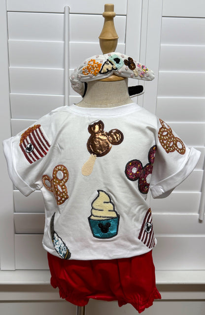 PRESALE - SNACKS Sequin - Tee - Kids