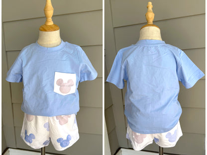 Ryder Short Set - Watercolor Mouse