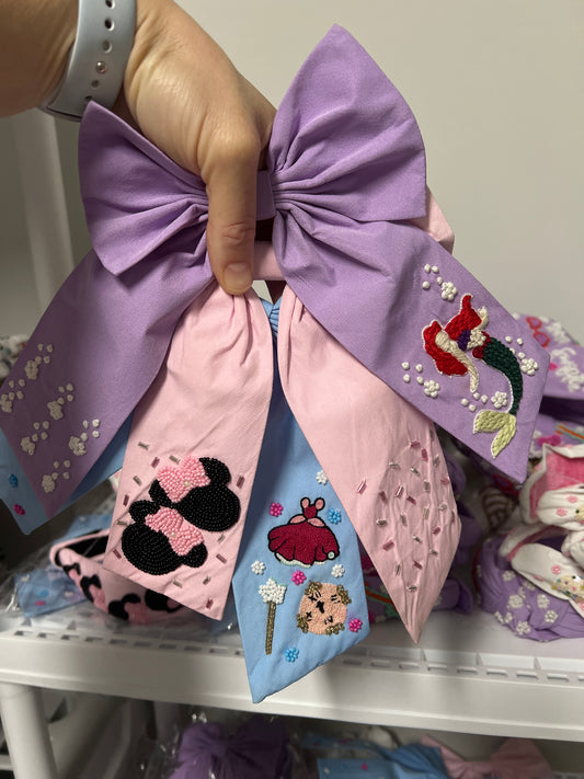 Mermaid Purple Bow