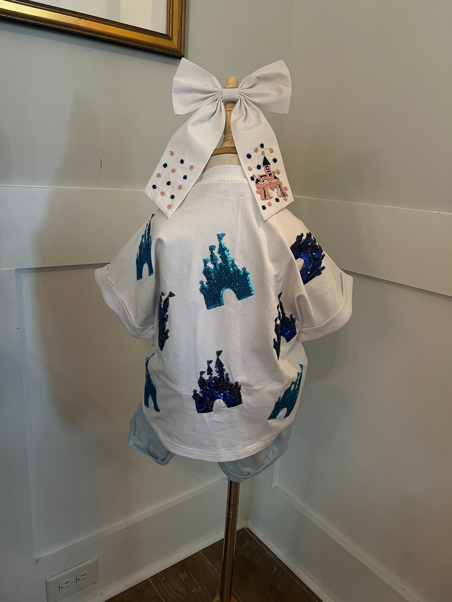 PRESALE - Castle Sequins & Rhinestones Tee - Kids