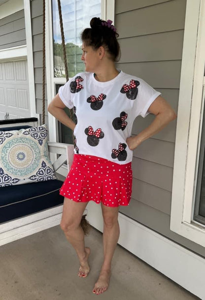 RTS - Bow Mouse & Sequins Tee - Kids