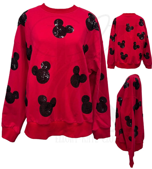 PREORDER - Mouse Sequin - Sweatshirt - Adult