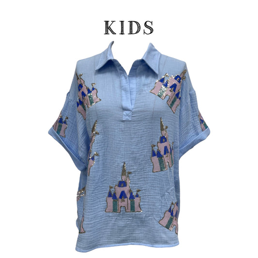 PRESALE - Sequin Castle SHIRT - KIDS