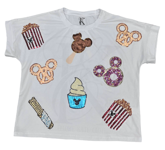 PRESALE - SNACKS Sequin - Tee - Kids